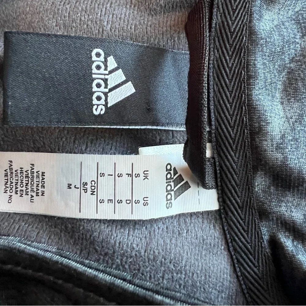NWOT Men’s Adidas Black Gray Camo Jacket S